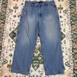 RedHead Mens Denim Carpenter Jeans Relaxed Fit Fleece Lined‎ 38x30 Workwear